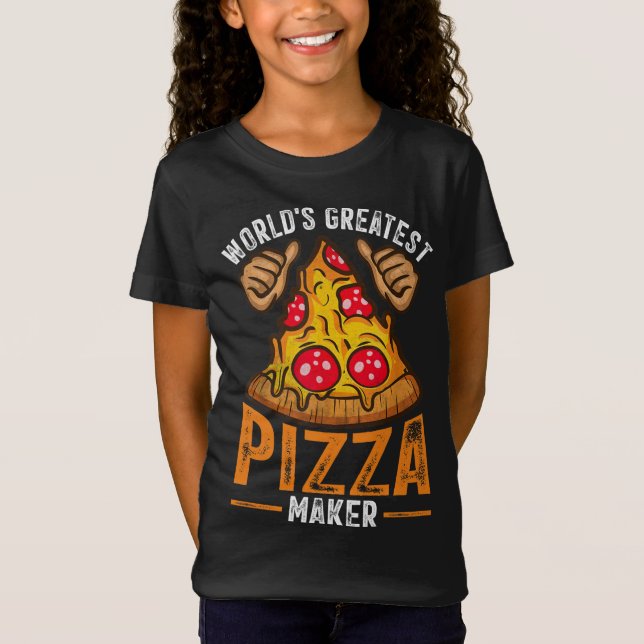 Camiseta Pizza Maker Baker World's Greatest Pizza Maker (Frente)