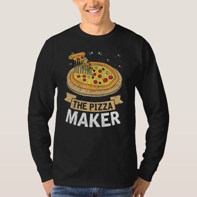 Camiseta Pizza Maker Rápido De Queijo De Comida Amor (Frente)