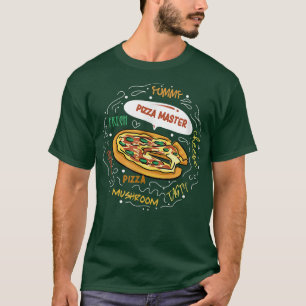 Camiseta Pizza mestre em alimentação de Comida italiana
