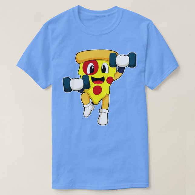 Camiseta Pizza na Malhação com Dumbbels (Frente do Design)