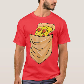 Camiseta Pizza Na Pizza De Comida De Bolso 16883313
