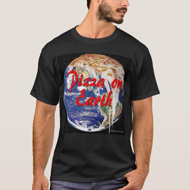 Camiseta Pizza Na Terra (Frente)
