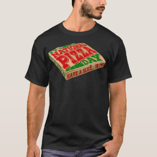 Camiseta Pizza Nacional Caixa de Entrega Queijo Pepperoni