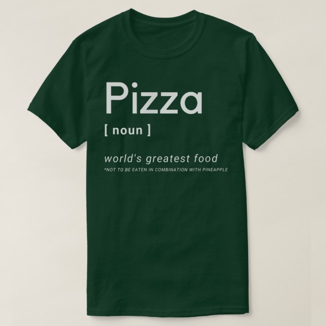 Camiseta Pizza Noun  (Frente do Design)