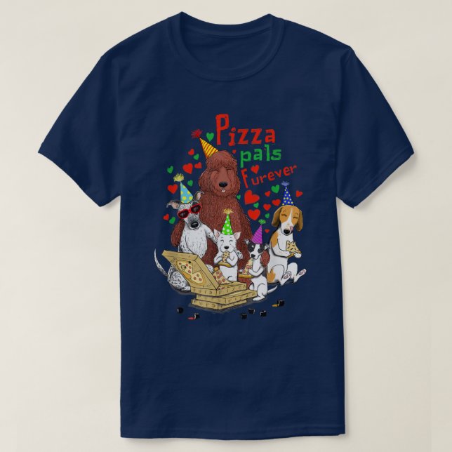 Camiseta Pizza Pals Fuer (Frente do Design)