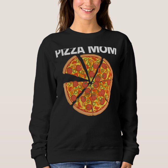 Camiseta Pizza Para Mãe Mãe Comida De Pizza Italiana (Frente)