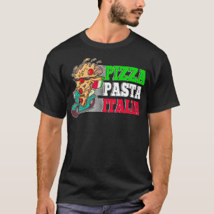 Camiseta Pizza Pasta Italia Pizza Piece on Italian Scooter 
