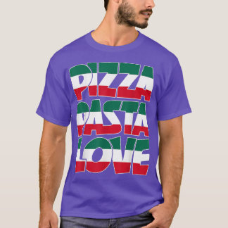Camiseta Pizza Pasta Love Graphic Design Italiano American