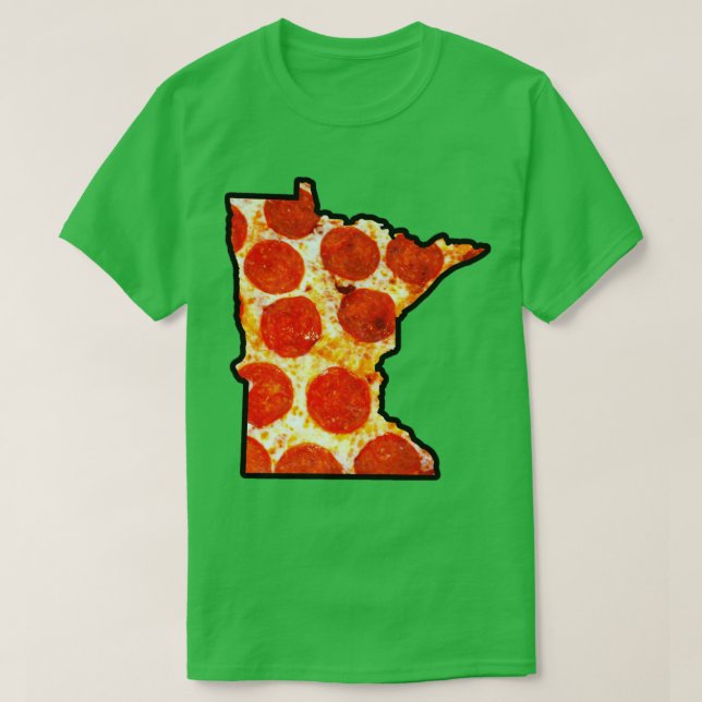 Camiseta Pizza Pepperoni Minnesota (Frente do Design)