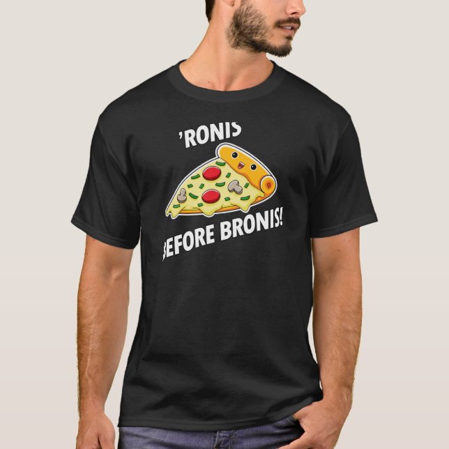 Camiseta Pizza Pepperonis "Ronis Antes de Bronis de Pizzas (Frente)