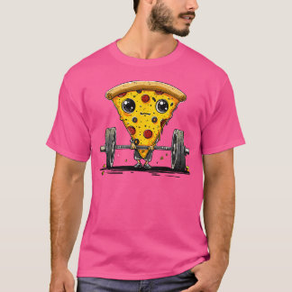 Camiseta Pizza Pesando Barbell Workout Gym Welevup