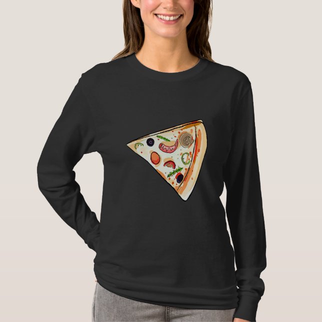 Camiseta Pizza Pie & Slice Pai E Son Matando Pizza Fathe (Frente)