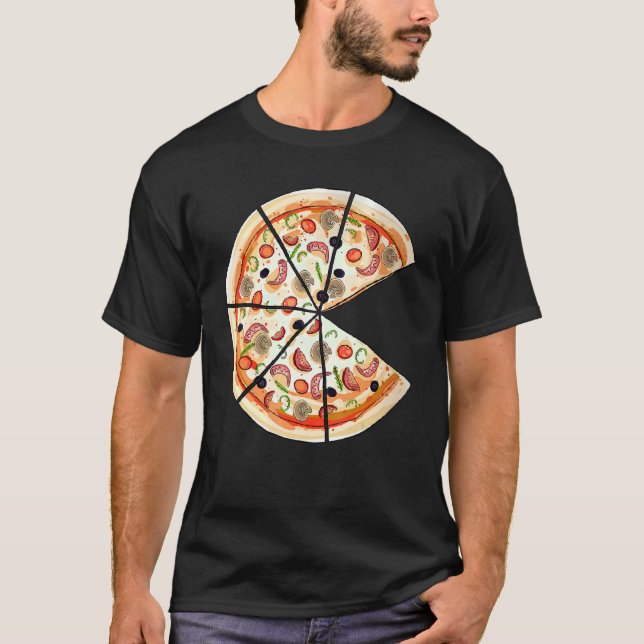 Camiseta Pizza Pie & Slice Pai E Son Matando Pizza Fathe (Frente)