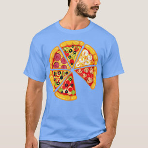 Camiseta Pizza Pie & Slice Pai E Son Matando Pizza Fathe