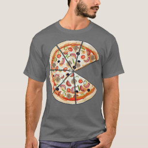 Camiseta Pizza Pie & Slice Pai E Son Matando Pizza Fathe