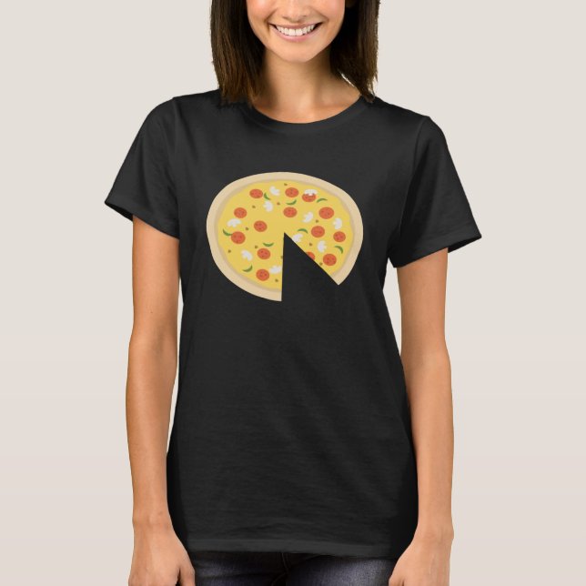 Camiseta Pizza Piece Slice Pai Filho Cute Desaparecido (Frente)