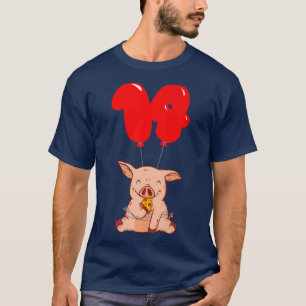Camiseta Pizza Pig14 Birthdayboys Partido Balão 22594291