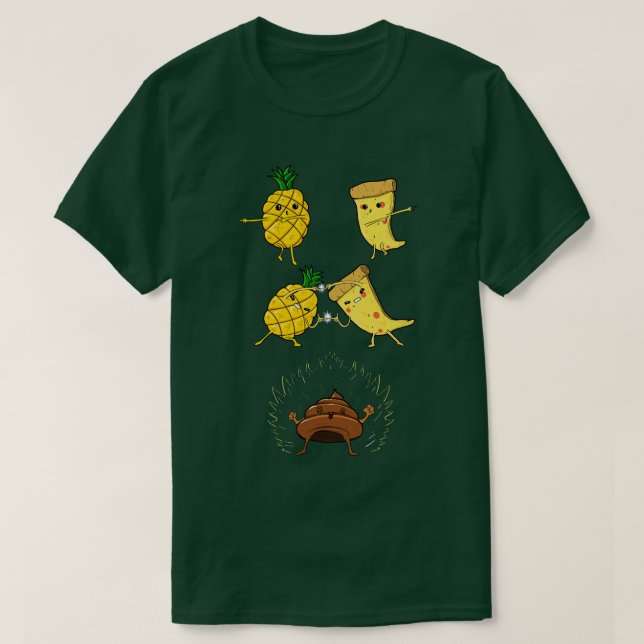 Camiseta Pizza Pineapple Fusion Hawaii (Frente do Design)