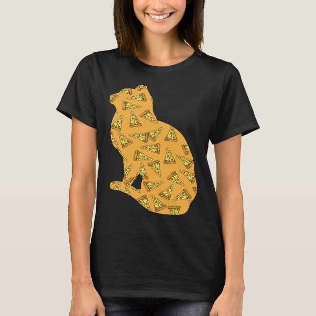 Camiseta Pizza  Pizzaiolo Pizza Cat (Frente)