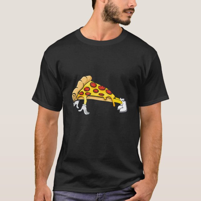 Camiseta Pizza Push Ups Bodybuilding Workout Gym Lift Musc (Frente)