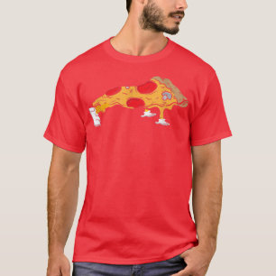 Camiseta Pizza Push Ups, Gatilho De Gentil Para Construção