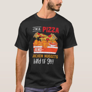 Camiseta Pizza Rápida Galinha Nuggen Galinha Foodie Nu