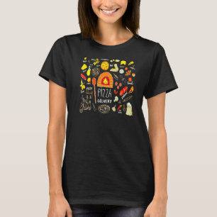 Camiseta Pizza Recebe Engraçada Comida italiana Custo do ve