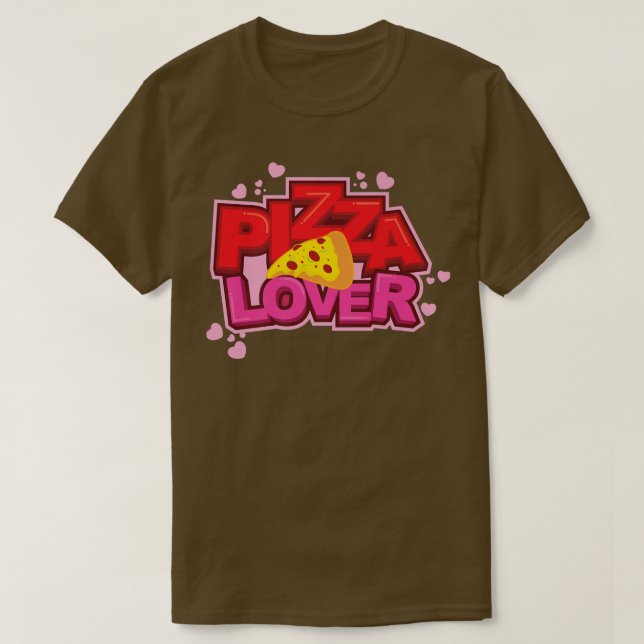 Camiseta Pizza restaurante Pizza lover (Frente do Design)