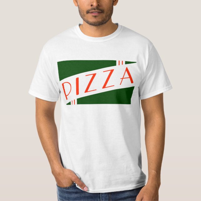 Camiseta pizza retro (Frente)