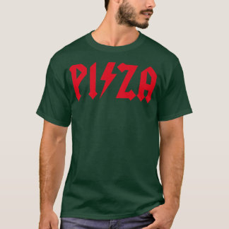 Camiseta Pizza Rocks Funny Rock Music Pizzeria Hard Rock He
