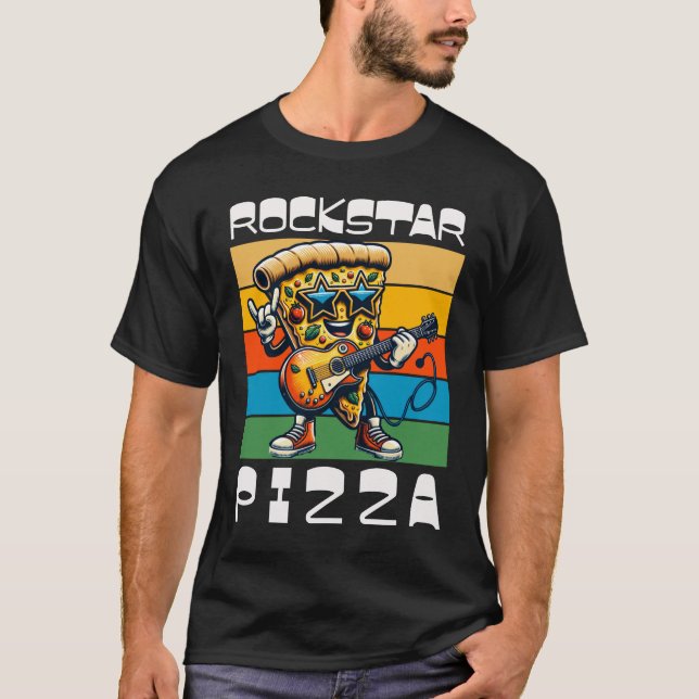 Camiseta Pizza Rockstar (Frente)