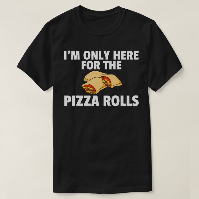 Camiseta Pizza Rola Engraçado Engraçado (Frente do Design)