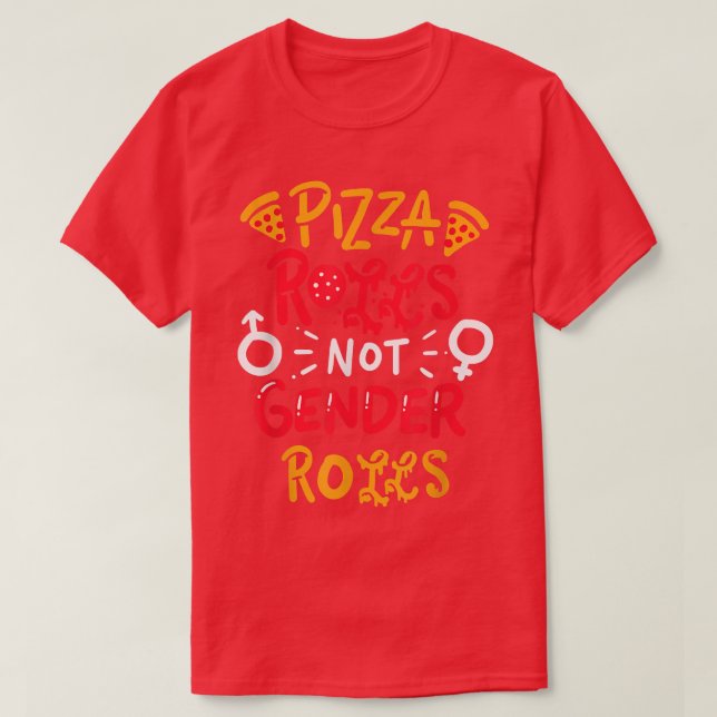 Camiseta Pizza Rolls Not Gender Roles 23654393 (Frente do Design)