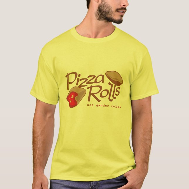 Camiseta Pizza Rolls Not Gender Rolls (Frente)