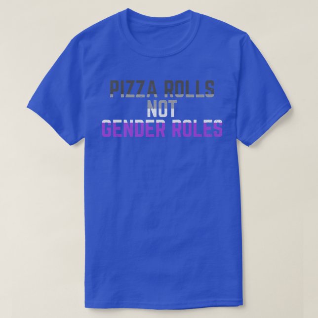 Camiseta Pizza Rolls Not Gender Rolls Non Binary Genderflui (Frente do Design)