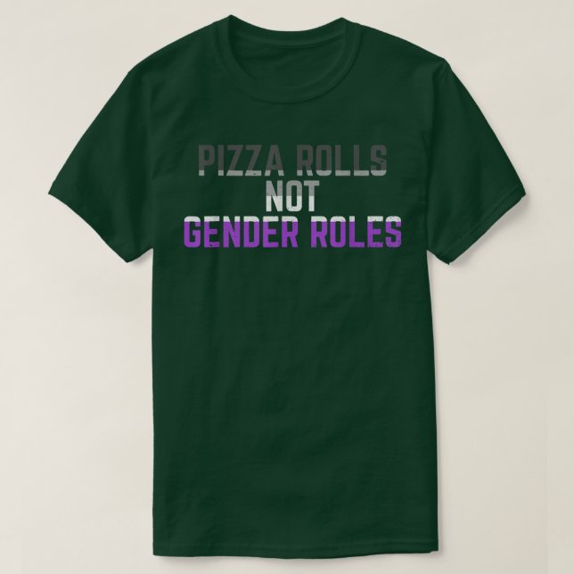 Camiseta Pizza Rolls Not Gender Rolls Non Binary Genderflui (Frente do Design)