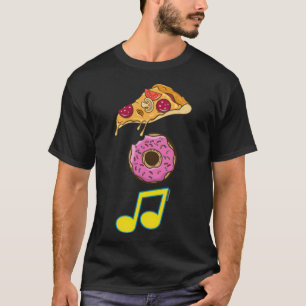 Camiseta Pizza Rosquinha Música italiana Fim do bolo