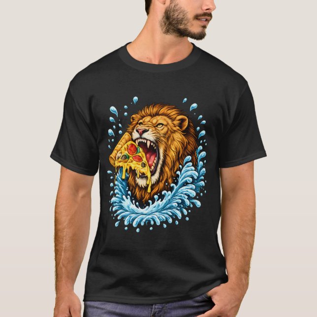 Camiseta Pizza Rugido (Frente)