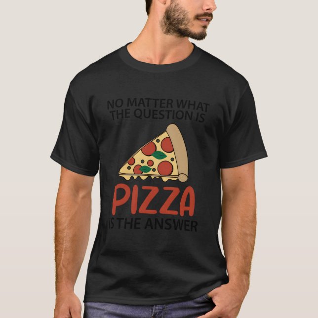 Camiseta Pizza Saying Italian Food Fast Food (Frente)