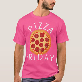 Camiseta Pizza Sexta-feira Homens Crianças Acessórios de Ve