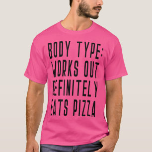 Camiseta Pizza Slice Foodie Funny Yoga Eercise Barre Esport