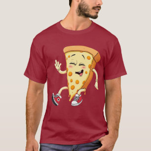 Camiseta pizza slice gráfico divertida para comidas amantes