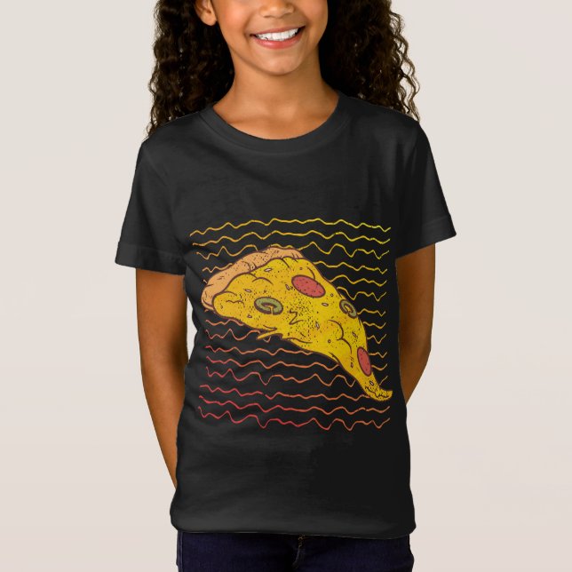 Camiseta Pizza Slice Pizzaholic Italiano Fast Comida Lover  (Frente)