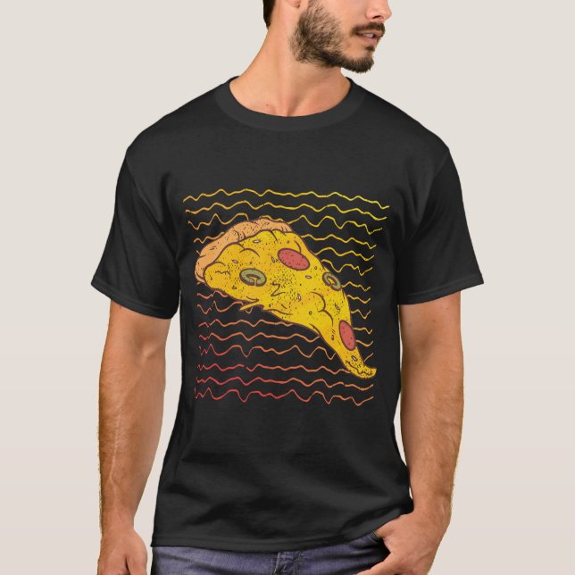 Camiseta Pizza Slice Pizzaholic Italiano Fast Comida Lover  (Frente)