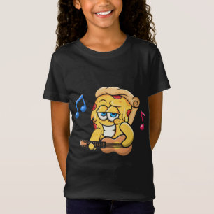 Camiseta Pizza Slice tocando guitarra, Bass Music Rock Guit