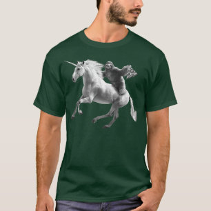 Camiseta Pizza Sloth Andar Monocromo do Unicórnio