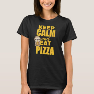 Camiseta Pizza Sloth Pizza Alonga Engraçado Dizendo