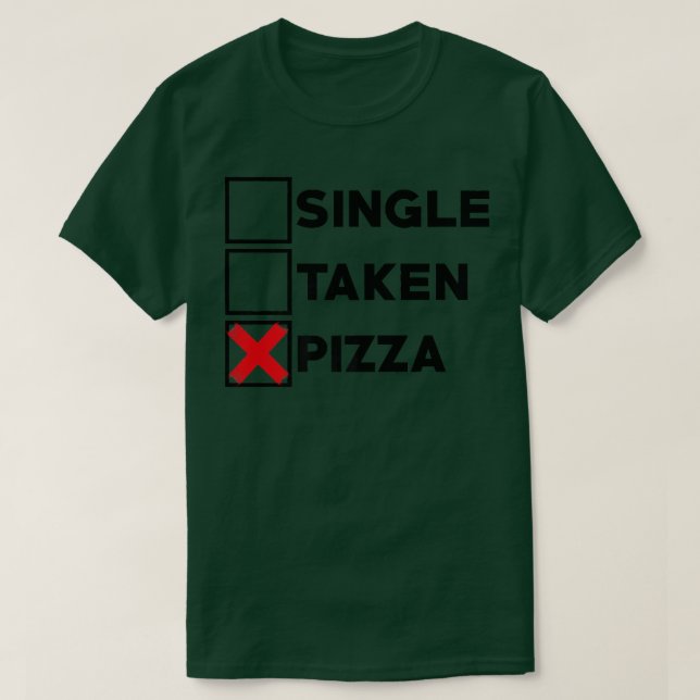 Camiseta Pizza solteiro Tomada Pizza Comida Italiana Pizza  (Frente do Design)