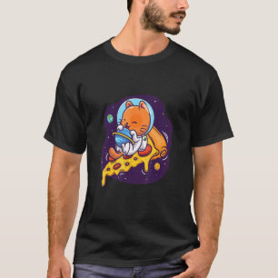 Camiseta Pizza Space Cat Prato Italiano Pizza