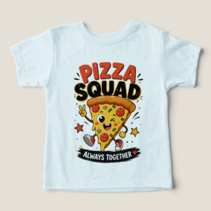 Camiseta Pizza Squad Caneca Divertida com Amigos de Pizza